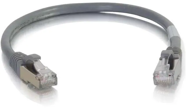 Alt view image 3 of 6 - C2G 00979 Cat6 Cable - Snagless Shielded Ethernet Network Patch Cable, Gray (6 Inches)
