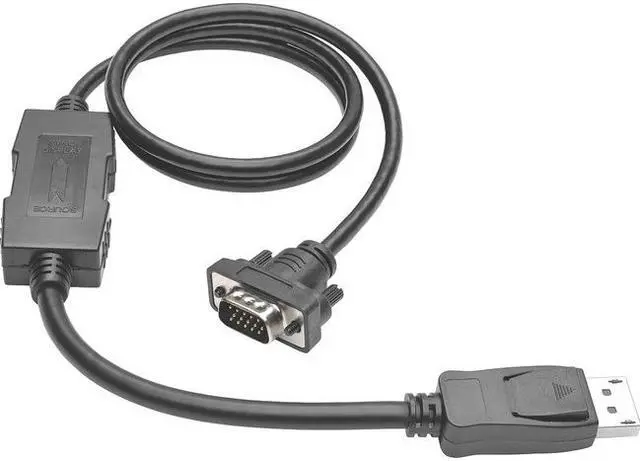 Alt view image 9 of 15 - Tripp Lite P581-010-VGA-V2 10 ft. DisplayPort 1.2 to VGA Active Adapter Cable, DP with Latches to HD15 (M/M), 1920x1200/1080p