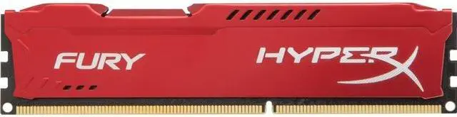 Alt view image 4 of 4 - HyperX Fury Red Series 8GB DDR3 1600 (PC3 12800) Desktop Memory Model HX316C10FR/8