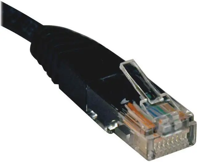 Alt view image 4 of 4 - TRIPP LITE N002-007-BK 7 ft. Cat 5E Black Cat5e 350MHz Molded Patch Cable