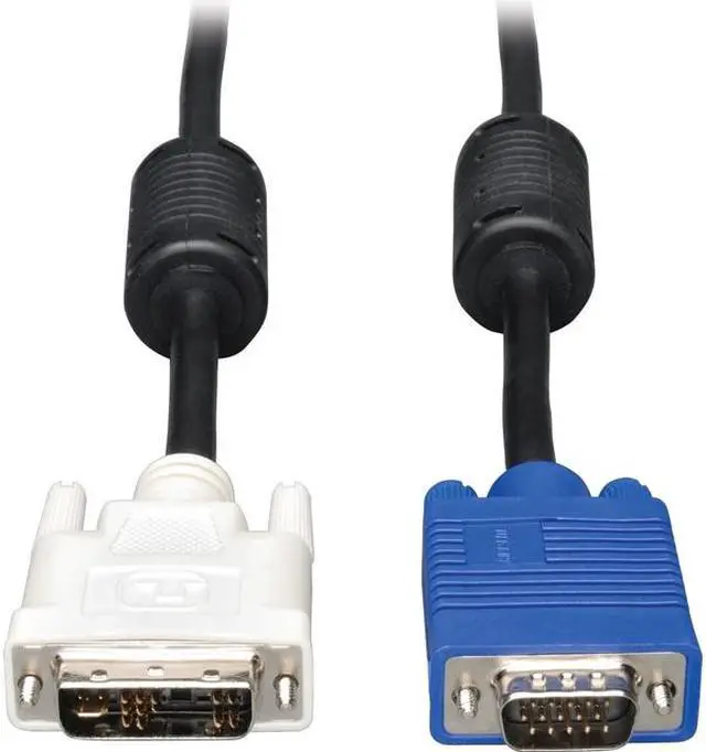 Alt view image 4 of 4 - Tripp Lite P556-010 Black Connector A: DVI-A Connector B: HD15 (MALE) DVI to VGA Cable (DVI Male to HD15 Male)