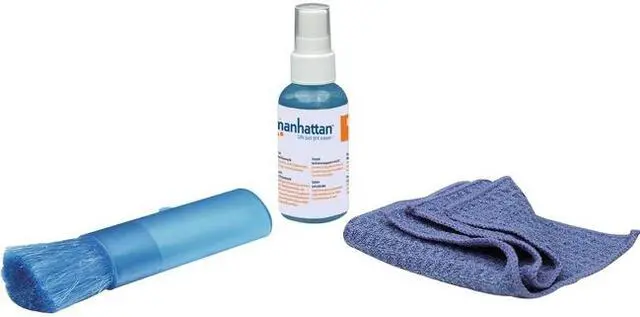 Alt view image 3 of 6 - Manhattan Lcd Mini Cleaning Kit (2 Ounces) With Microfiber Cloth Retractable Brush & Carrying Bag