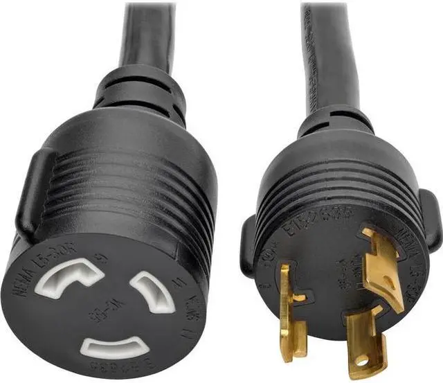 Alt view image 8 of 8 - Tripp Lite 6 ft. Heavy Duty Power Extension Cord 30A 10 AWG L5-30P L5-30R (P046-006-LL-30A)
