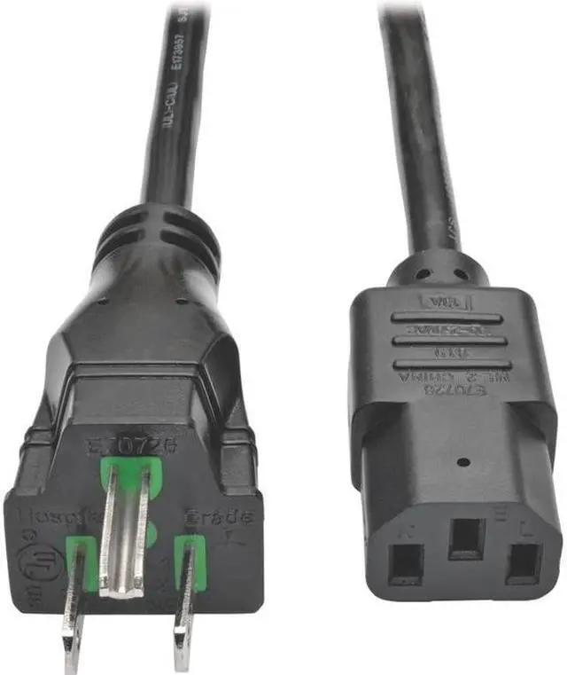 Main image of Tripp Lite Model P006-025-HG15 25 ft. Hospital-Grade Computer Power Cord, 15A, 14 AWG (NEMA 5-15P to IEC-320-C13)