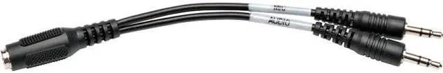 Alt view image 4 of 4 - Tripp Lite P318-06N-FMM 6" Audio Headset Splitter Adapter 4 Position 2x 3 Position 3.5mm Female to Male