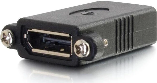 Alt view image 7 of 9 - C2g Displayport Female To Female Panel Mount Coupler