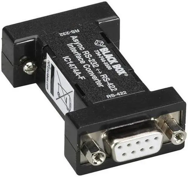 Alt view image 3 of 4 - Black Box IC1474A-F Box Rs232 To Rs-422 Interface Bidirectional Converter - 1 X Db-9 Rs-232 , 1 X Rs-422 Terminal Block - Internal