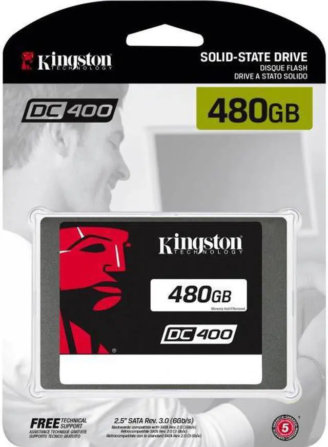 Alt view image 6 of 13 - Kingston SSDNow DC400 SEDC400S37/480G 2.5" 480GB SATA III Enterprise Solid State Disk