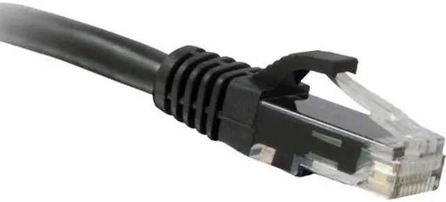 Alt view image 2 of 7 - ENET Cat6 Black 1 Foot Patch Cable with Snagless Molded Boot (UTP) High-Quality Network Patch Cable RJ45 to RJ45 - 1Ft