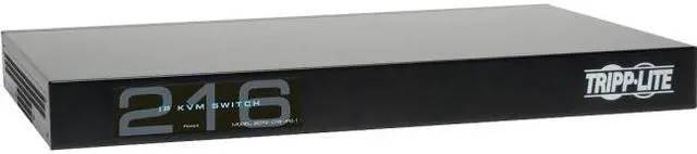 Alt view image 4 of 4 - Tripp Lite 16-Port Cat5 1U Rack-Mount KVM Switch with IP Remote Access, 2+1 User, VGA, USB (B072-016-IP2)