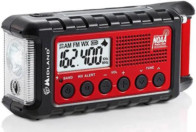 Alt view image 4 of 14 - Midland ER310 Portable Emergency Crank Weather Radio w/ AM/FM/Weather Alert
