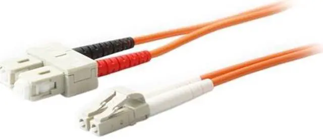 Alt view image 2 of 2 - AddOn 3m Multi-Mode Fiber (MMF) Duplex SC/LC OM1 Orange Patch Cable