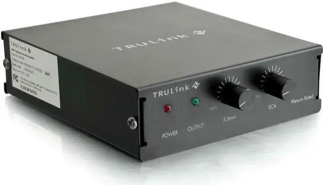 Alt view image 6 of 8 - C2g Trulink Audio Amplifier (Plenum Rated)