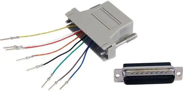 Main image of StarTech.com GC258MF DB25 to RJ45 Modular Adapter - M/F