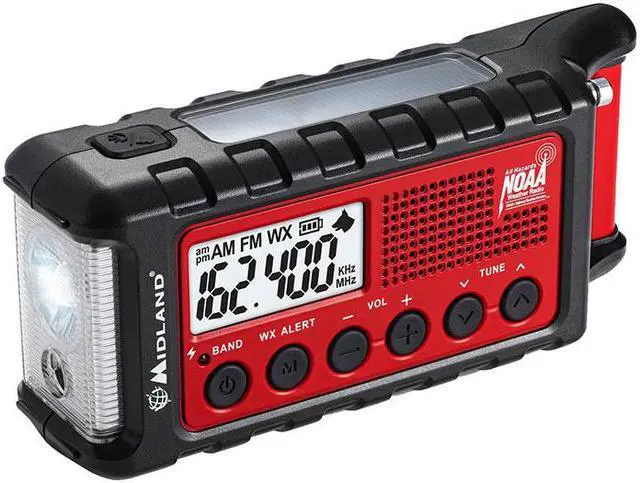Alt view image 6 of 14 - Midland ER310 Portable Emergency Crank Weather Radio w/ AM/FM/Weather Alert