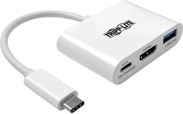 Alt view image 15 of 20 - Tripp Lite USB C to HDMI Multiport Adapter w/PD Charging USB Type C to HDMI (U444-06N-HU-C)