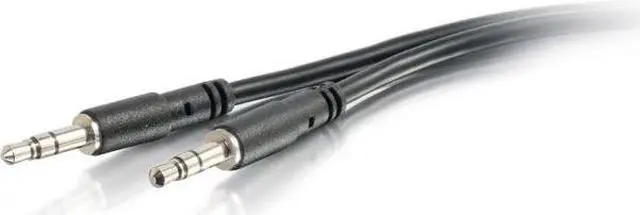 Alt view image 4 of 4 - C2G 22601 6 ft. Slim Aux 3.5mm Male to Male Cable