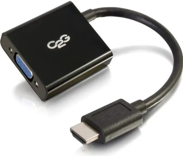 Alt view image 6 of 6 - C2g 8In Hdmi To Vga Adapter Converter Dongle - Black