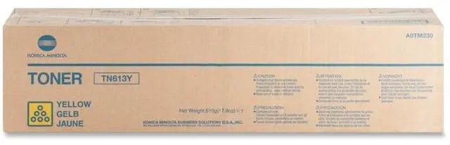 Alt view image 8 of 11 - Konica Minolta TN-613Y Toner Cartridge - Yellow - OEM