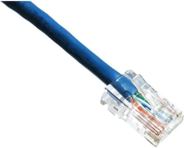 Alt view image 2 of 6 - Axion C6NB-B7-AX Axiom 7FT CAT6 550mhz Patch Cable - Category 6 for Network Device - Patch Cable - 7 ft - 1 x - 1 x - Gold-plated Contacts - Blue