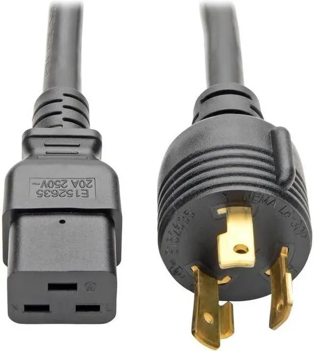 Alt view image 3 of 3 - Tripp Lite Model P040-012-P30 12 ft. Heavy-Duty Power Cord, 20A, 12AWG (IEC-320-C19 to NEMA L6-30P)