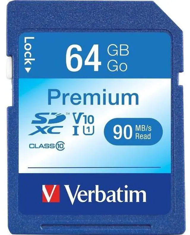 Alt view image 3 of 19 - Verbatim 44024 Class 10 Premium SDXC Card (64GB)