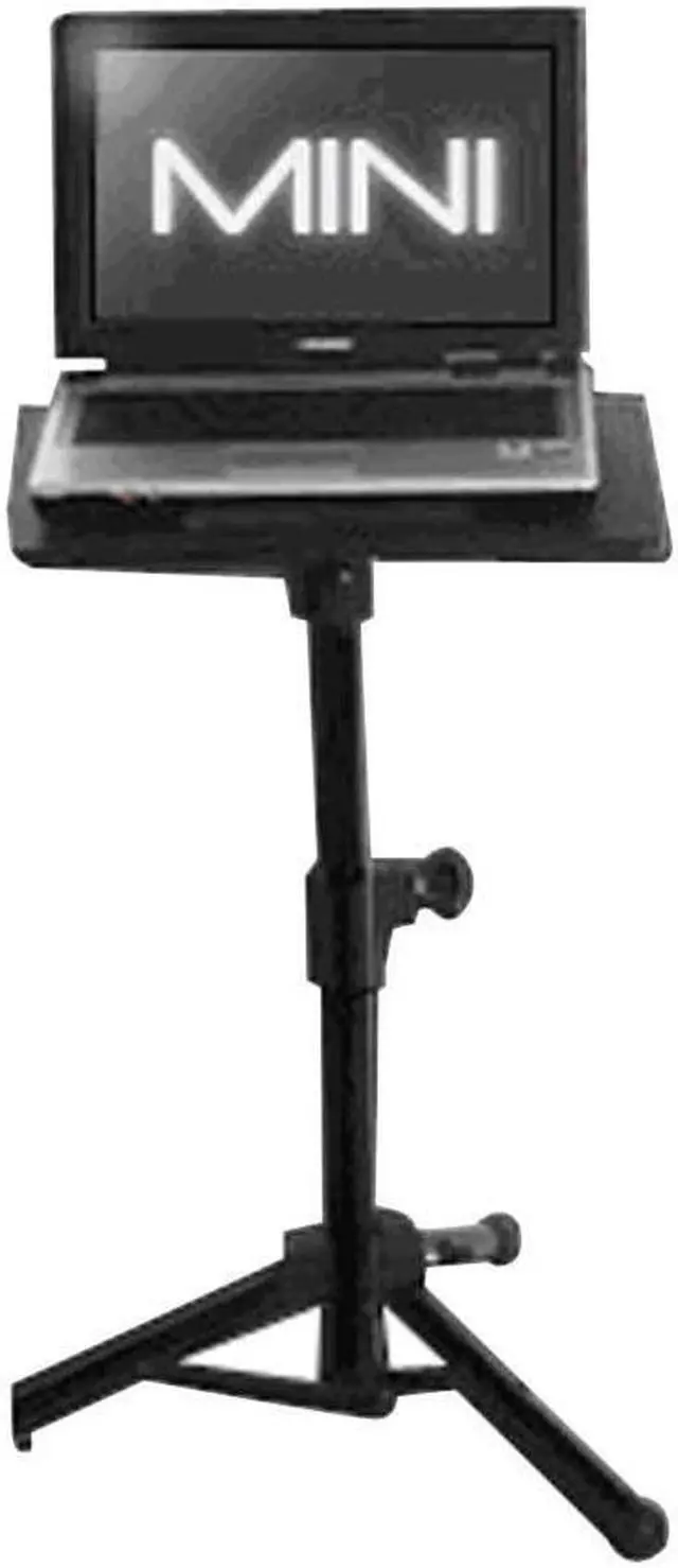 Alt view image 7 of 19 - Pyle PLPTS2 Universal Device Stand - Height Adjustable Tripod Mount (For Laptop, Notebook, Mixer, DJ Equipment)