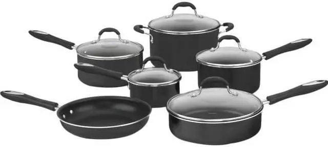 Main image of 11 PC. SET IN BLACK NON-STICK