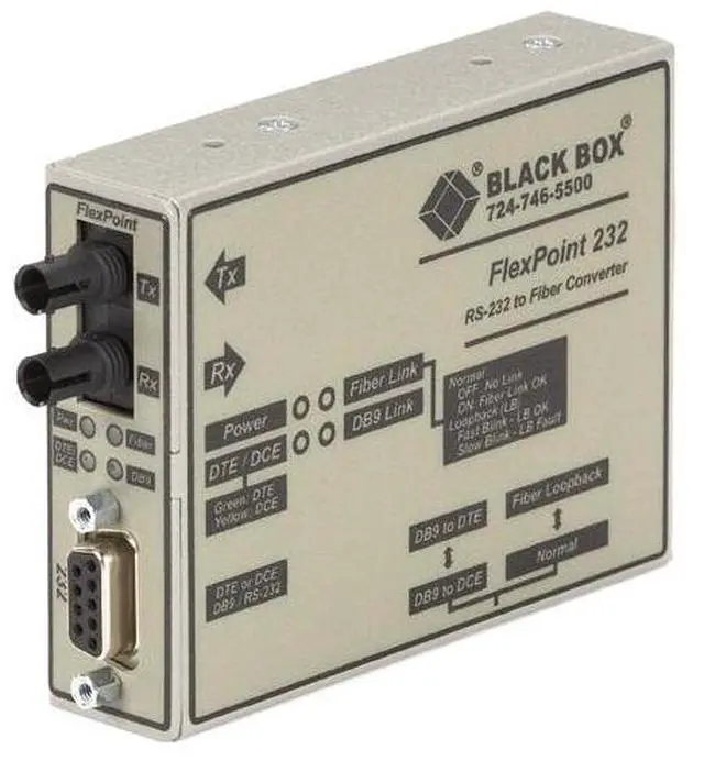 Main image of Black Box ME662A-SST Async Rs232 Extender Fiber Db9 Female St Sm 30-Km