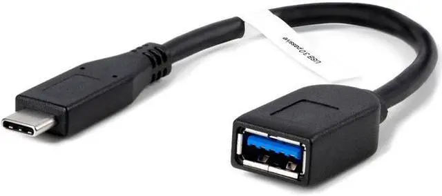 Alt view image 6 of 8 - Plugable USB C to USB Adapter Cable with Driverless Technology, Enables Connection of USB Type C Laptop, Tablet, or Phone to a USB 3.0 Device (20 cm)