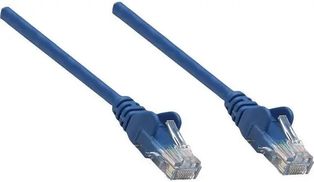 Alt view image 11 of 20 - Intellinet Network Cable, Cat5e, UTP, RJ45 Male / RJ45 Male, 3.0 m (10 ft.), Blue