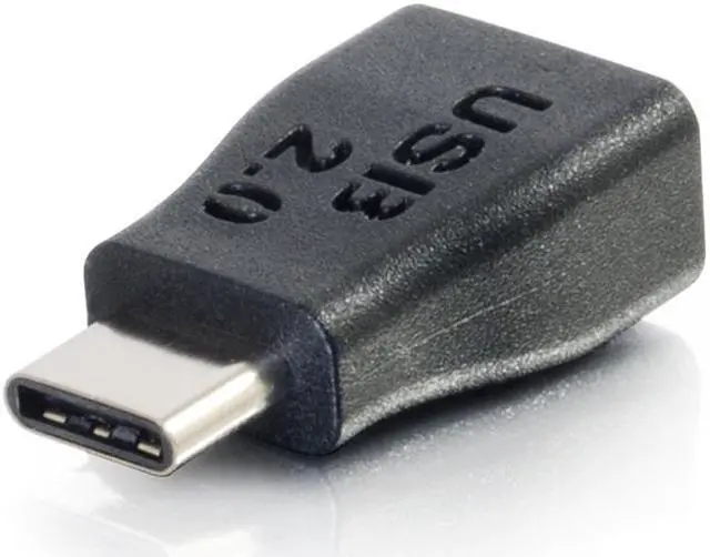 Alt view image 7 of 7 - C2G USB 2.0 USB Type C to USB Micro B Adapter M/F - USB C to Phone Black