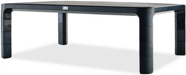 Main image of 3M MS85B Adjustable Monitor Stand for Monitors and Laptops, Height Adjusts from 1.7 in to 5.5 in, Black