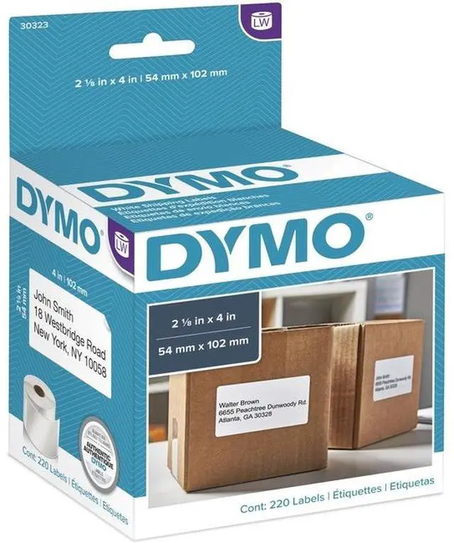 Alt view image 3 of 3 - DYMO 30323 Shipping Labels, 2-1/8 x 4, White, 220/Box