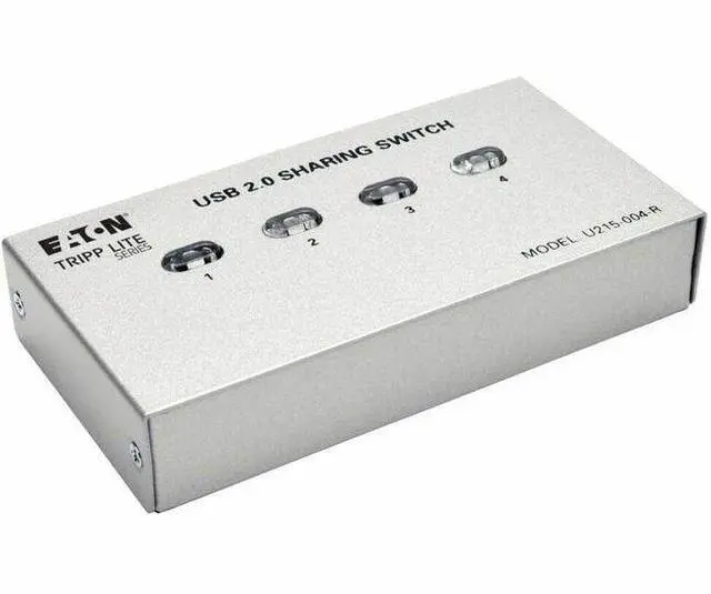 Alt view image 14 of 18 - Tripp Lite 4-Port Usb 2.0 Hi-Speed Printer / Peripheral Sharing Switch