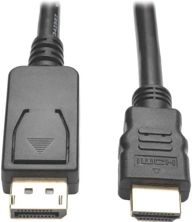 Alt view image 4 of 4 - Tripp Lite DisplayPort 1.2 to HD Adapter Cable, DP with Latches to HDMI (M/M), UHD 4K x 2K/1080p, 6 ft. (P582-006-V2)