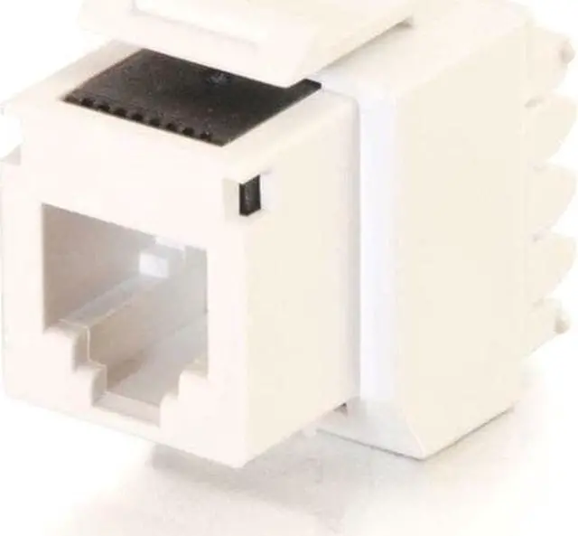 Alt view image 5 of 10 - C2G / Cables to Go 3801 Cat3 RJ12 Keystone Jack White