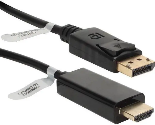 Alt view image 2 of 5 - Qvs 6Ft Displayport To Hdmi Digital A/V Cable