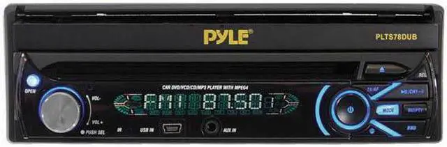 Alt view image 2 of 5 - Pyle Audio - PLTS78DUB - Pyle PLTS78DUB Car DVD Player - 7 Touchscreen LCD - Single DIN - Detachable Front Panel - DVD