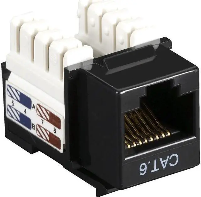 Alt view image 2 of 2 - CAT6 Value Line Keystone Jack, Black