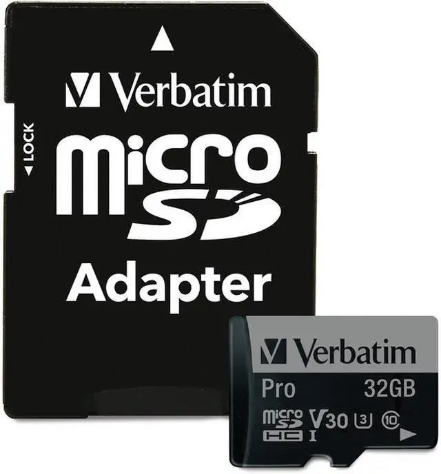 Alt view image 9 of 14 - Verbatim 32GB Pro 600X microSDHC Memory Card with Adapter, UHS-I U3 Class 10 - Class 10/UHS-I (U3) - 90 MB/s Read1 Pack - 600x Memory Speed