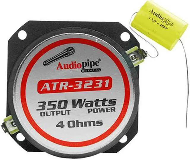 Alt view image 5 of 11 - NEW AUDIOPIPE ATR3231 350W TITANIUM SUPER TWEETER 350 WATT MAX