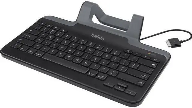 Alt view image 3 of 14 - BELKIN B2B130 Black Lightning Wired Slim Tablet Keyboard