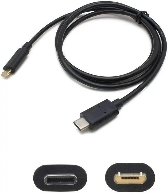 Main image of Addon 1M Usb 3.1 (C) Male To Micro-Usb 2.0 (B) Male Black Cable