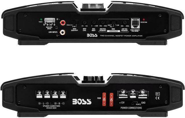 Alt view image 6 of 15 - Boss Audio PV3700 Phantom 3700W 5 Channel A/B Car Audio LED Amplifier w/ Remote