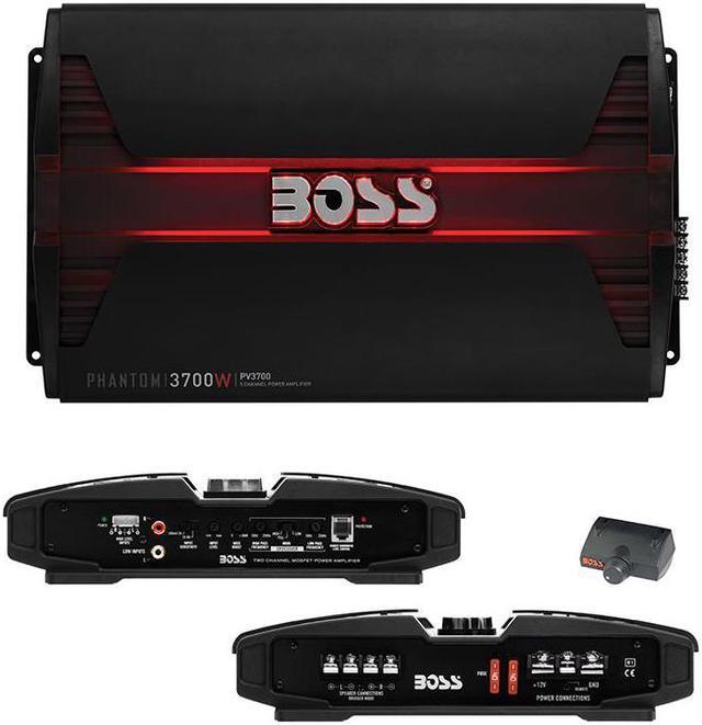 Alt view image 4 of 15 - Boss Audio PV3700 Phantom 3700W 5 Channel A/B Car Audio LED Amplifier w/ Remote