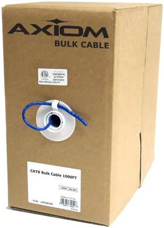 Main image of Axiom C5EBCS-P1000-AX Cable - 1000 Ft - Cat 5E - Riser, Solid - Purple