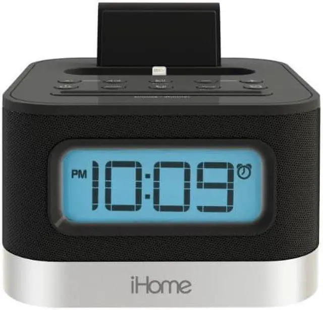 Alt view image 8 of 17 - IHOME IPL8B Stereo FM Clock Radio with Lightning Dock & Play (Black)