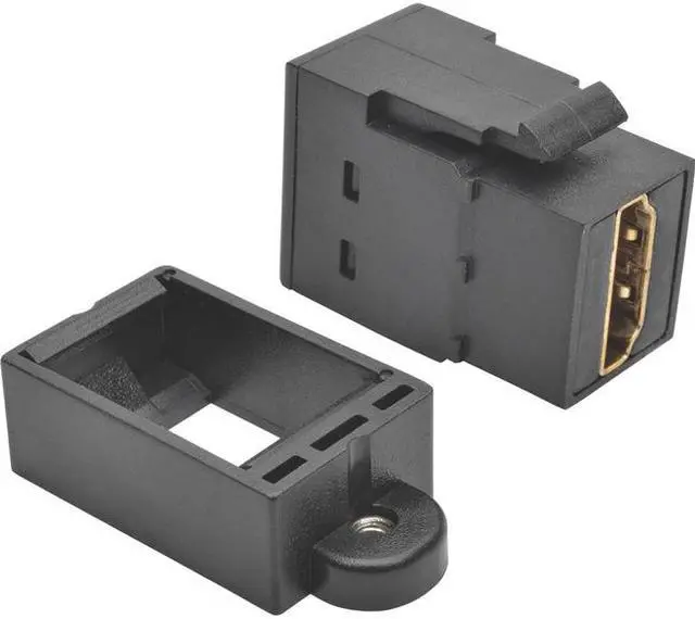 Alt view image 6 of 18 - TRIPP LITE P164-000-KP-BK HDMI Coupler Keystone Panel Mount All-in-One F/F Black