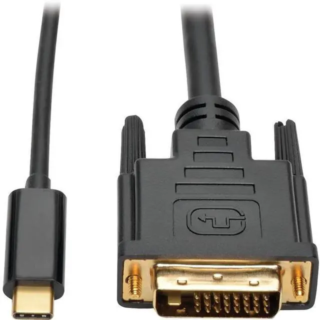 Alt view image 4 of 4 - Tripp Lite USB C to DVI Adapter Converter Cable 1080p Type C to DVI 3ft (U444-003-D)